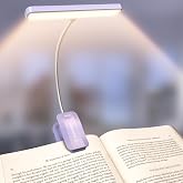 Glocusent 26 G&ouml;z Bakımı LED Okuma Işığı, Daha Geniş Işınlı Kitap Işığı | USB-C Şarj Edilebilir, 5 Renk ve Kademesiz Karartma,