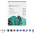 Microsoft 365 Family | 12-Month Subscription | Up to 6 People | Word, Excel, PowerPoint | 1TB OneDrive Cloud Storage | PC/Mac Download | Activation Required