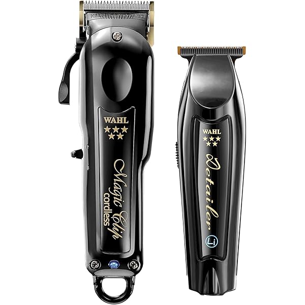 WAHL MagicClip&Detailerバリカンブラック@^~^❸6/6㊹ Wahl Cordless Black Magic Clip Clipper, Black Detailer