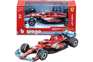 Bburago - F1 Ferrari SF-24 Miami GP 2024#16 Charles Leclerc, Modellino Auto in Scala 1:43, Replica Ufficiale Livrea Speciale Miami, Dettagli Fedeli, Licenza Ferrari, Età Consigliata 36+ Mesi