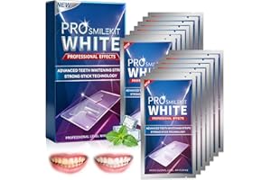 NAILPRETTY 14 pares Dientes Whitening Strips, Kit Blanqueamiento dental, Effective y rápido Blanqueador Dental, Para el café y otras manchas, Ideal para Usar en Casa, Refresca Respiración