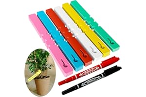 HYRYC Pflanzenschilder Kunststoff Pflanzenetiketten 300Stk Pflanzenstecker zum Beschriften Pflanzschilder Wetterfest Einstellbar für Bäume und Pflanzen im Freien 2 x 21 cm (300)