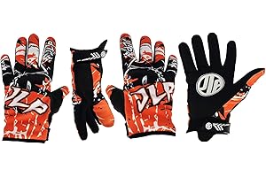 JLP RACING Gants Enfant Moto Cross Quad VTT BMX Orange Taille Enfant S 3 4 Ans