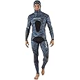 SEAC Blue Moon, Diving and Apnea Rash Guard, Two Piece, Camouflage Blue