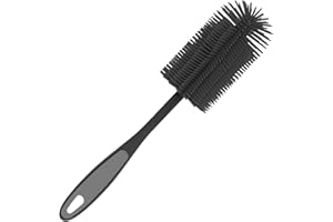 ‎KOCHBLUME Kochblume Silikon Spülbürste | Premium-Silikon & BPA frei| Hitzebeständig | Spülmaschinenfest | Für Töpfe, Pfannen, Gläser & Geschirr | Farbe: anthrazit