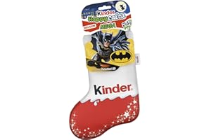 Kinder, Calza Befana Avengers, 7 Snack Dolci al Cioccolato Assortiti, Portachiavi Peluche Avengers, Idea Regalo Epifania, Confezione da 214 gr
