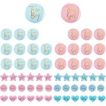 24 Adesivi Per Rivelare Il Genere Del Bambino - 12 Rosa Femmina E 12 Blu Maschio, Rotondi 3cm Per Giochi Di Voto E Decorazioni Baby Shower