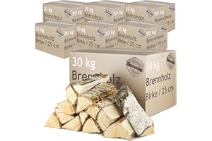 Bois de chauffage Sélection de bois 5-500 kg Pour poêle et cheminée Poêle de cheminée Firebowl Grill Bouleau Bois de bouleau Bûches 25 cm Flameup, foule:210 kg