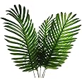 Shiwaki 5PCS Artificial Plants Leaves Decorations Fake Large Tropical Palm Tree Imitation Ferns Plants for Home Kitchen Party Flower Arrangement Wedding Decorations