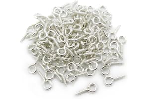 PRÉSENTOIRS POUR BIJOUX 100 Tige piton à vis création fimo 10mm - Argenté