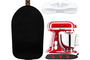 OUDIZZ Alfombrilla Deslizante para Batidora Kitchen aid para Procesador de Alimentos Kitchen Aid Accesorios Con Organizado de Cables Cocina Mover Batidora para KitchenAid 4.5-5 Qt