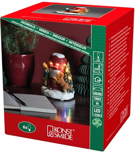 Trenino con palla di neve 12 cm Babbo Natale con bimbo 21x12x17 cm | vendita online su