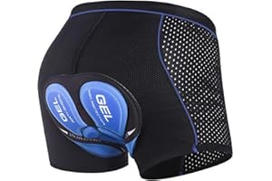 True Face Men’s Cycling Short 5D Gel Padded Cycling Undershorts Cycling Underwear Bicycle Shorts Mountain Padded Bike Short Pants