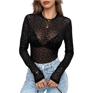ATHMILE Damen Mock Rollkragen Body – Langarm Top Aus Viskose & Elasthan, Bequemer Jumpsuit Für Alltag & Party