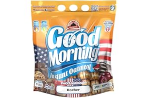 Max Protein - Good Morning Instant Oatmeal, Farina d'avena, 1,5 kg Bombon Rocher (confezione da 2 unità)