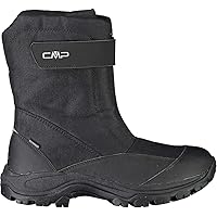 Polar heren lang nylon gaas met overlay duck waterdichte zool veter winters snowboots - zwart - UK7 / EU41 - YC0445