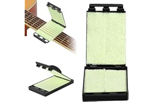 AJINACIOUS Guitar String Cleaner, Instrument Guitar Cleaning Kit Guitar Maintenance Kit, Guitar Accessories, Fretboard Cleaner, Guitar Tools for Cleaning String and Fretboard (Green)
