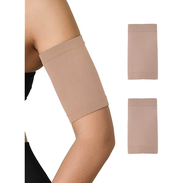 2 Paio Fascia Protettiva Cover per Unisex, Fascia Braccio Copri in Tessuto Traspirante, Manicotto Braccio, Fascia Copri Braccio in Tessuto Traspirante e di Design (Nero/Cachi