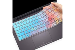 MUBUY-GOL Keyboard Cover for Dell Inspiron 13 & Inspiron 14 5000 7000 5300 5301 5390 5391 7300 7306 7390 7391 7400 7405 7409 7490 5400 5405 5406 5490 5493 5498, Dell Latitude 3310 3410 -Colorful