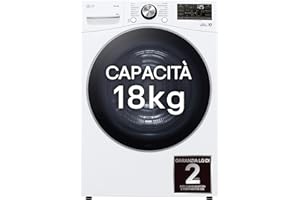 LG RH18U8AVCW - Secadora Smart de 18 kg, serie U8, clase A+++, bomba de calor Dual Inverter, motor Direct Drive, inteligencia artificial AI Dry, condensador autolimpiante, Wi-Fi, blanca