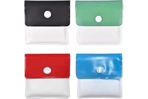MAOMAOCHA Portable Pocket Ashtray Pouch 4 PCS Reusable Fireproof PVC Smell Proof Ashtrays Environment Friendly Outdoor Travel Ashtray