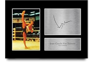 HWC Trading A4 Jean Claude Van Damme Kickboxer Cadeaux Imprimé Signé Autographe Photo pour les fans de cinéma - A4