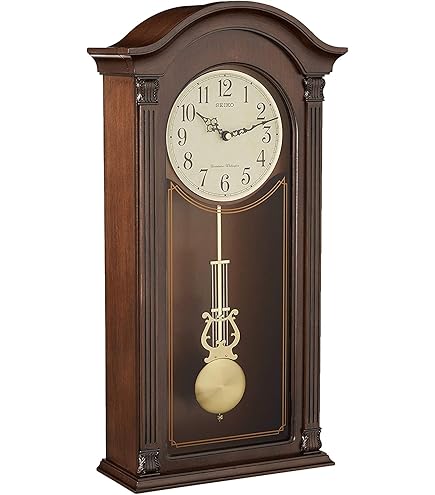 Buy SEIKO Elegant Vertical Wooden Brown Color Analog English