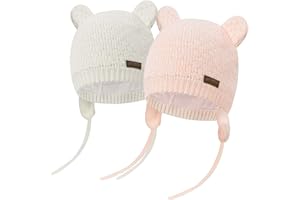 heekpek Cappello Bambino Cappello Maglia Berretto Beanie Cappellino a Maglia Invernale Unisex Bambini Caldo Cappello con Orecchie per Cappelli da Bambino