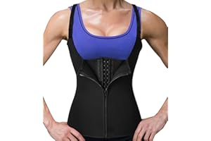 DownLTL Fajas Reductoras Mujer para Deporte Colombianas Body Moldeador Corsé Neopreno para Sudar Sweat Waist Trainer Fitness Cintura Entrenador de Sudoración Efecto Sauna