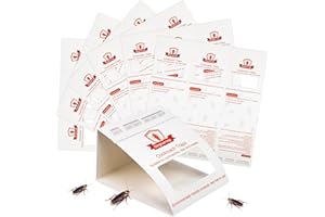 STINGMON TRAP 6 Hojas Tablero Adhesivo para Cucarachas（20 * 22cm/Hoja），Mata Cucarachas Potente Profesional，Remedios contra Las Plagas de Cucarachas