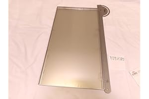 Hz1BBQde Edelstahl Fettwanne Grill Fettauffangwanne für alle Marken Campingaz,Dehner, Enders, Grandhall, Jamestown, Kingstone, Landmann, Gardener Napoleon Santos Weber (1Stk 710mm x 460mm x 15mm V2A)