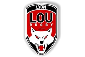 France Blasons Lou Lyon Rugby, Autocollant, Sticker, Plusieurs Tailles
