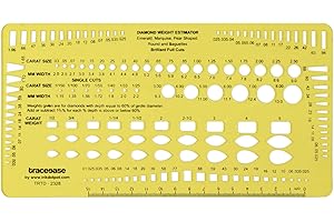 Traceease Diamond Weight Estimator Multiple Cut Jewelry Templates Drafting Tools Jewellery Designing Stencils