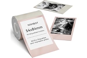 NIIMBOT B21 Pro Étiquettes Thermiques Autocollantes Pour l'impression des Photos/Bocal/École, Seulement pour l'étiqueteuse B21 Pro