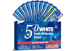 QUNLER Teeth Whitening Strips for Teeth Sensitive: 7 Sensitive White Strips + 2 Instant Strong Whitening Strips for Teeth Whitening, Effective Safe Teeth Whitener Strips, Whiting Stripes for Home Use
