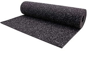 PRIMAFLOR - IDEEN IN TEXTIL Moquette Agugliata TURBO – Antracite 2,00m x 1,00m, Difficilmente Infiammabile B1 | Moquette al Metro in Feltro Agugliato | Moquette Agugliata su Misura