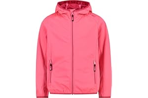 CMP Mädchen Leichte Softshelljacke für Kinder mit Fester Kapuze Jacke Kokon-Mantel