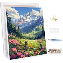 Kit De Pintura Por Números Para Adultos – Lienzo Con Marco De Inflorescencia Floral, 30x40 Cm, Con Pinceles Y Pintura Acrílica Incluidos