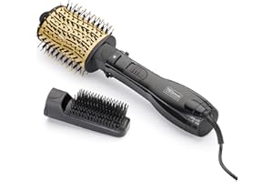 TRESEMMÉ TRESemme 2-in-1 Hair Dryer Brush - Airstyler with Oval Volumizing Brush & Vent Brush, Ionic Anti-Frizz Technology, 1000W Power, 3 Heat & 2 Speed Settings, Cool Shot, 2787U