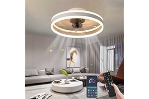 ‎YOCOMO YOCOMO Deckenventilator mit Beleuchtung Ventilator Deckenleuchte Leise Moderne led Deckenventilator Licht Mit Fernbedienung Timer Für Wohnzimmer Schlafzimmer Esszimmer