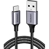 UGREEN 3A Cavo USB Type-C Ricarica Rapida in Nylon, Cavo USB C Compatibile with Galaxy A80 A70 A50 A8 A7 S10 S9, Huawei P30 L