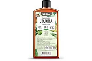 Huile de JOJOBA Bio 150 ml - Cosmos Organic - Planète au Naturel - Pure, Naturelle et Pressée à froid - Cheveux, Corps, Peau