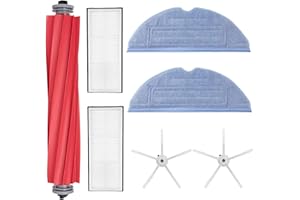 BECILES 7-częściowy zestaw akcesoriów do Roborock S7 S7 + T7 T7S T7Plus T7SPlus Roborock części zamienne zawiera 1 główną szczotkę, 2 filtry HEPA, 2 szczotki boczne, 2 ściereczki do wycierania (pakiet