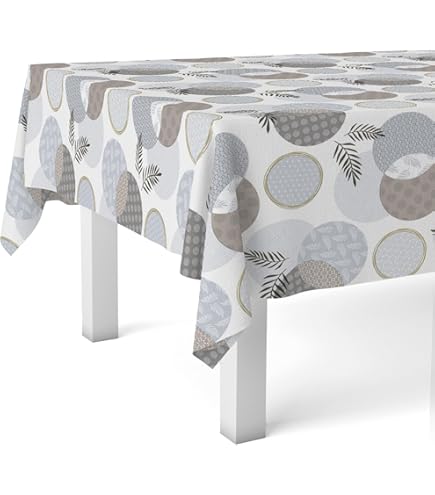 Martina Home Jalón Nappe En Toile Cirée Gris 140 X 140 Cm