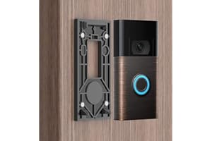 KIMILAR No-Drill Doorbell Mount for Video Doorbell 2020 Release, Strong Adhesive Video Doorbell 2020 Release Mounting Plate Kit for Door/Wall