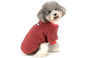 Zunea Polarowy Ciepły Płaszcz Zimowy dla Małego Psa, Szczeniaka, Chihuahua - Odzież dla Zwierząt Domowych Jak Psy i Koty