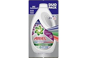 ‎ARIEL Ariel Professional Flüssig Color Waschmittel, 110 Waschladungen, 5.5 L (2 x 2.75 L), professionelle Formel für den professionellen Einsatz, Ausgezeichnete Fleckentfernung schon ab der ersten Wäsche