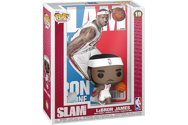 Funko Pop! NBA Cover: Slam – Lebron James - Figurine en Vinyle à Collectionner - Idée de Cadeau - Produits Officiels - Jouets pour Les Enfants et Adultes - Sports Fans