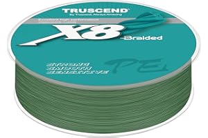 ‎TRUSCEND TRUSCEND Geflochtene Angelschnur 8fach, Angelzubehör Angelschnur geflochten glatt und ultradünn, PE Braided Fishing Lines, Angelsehne, Angel Schnur 300m & 500m