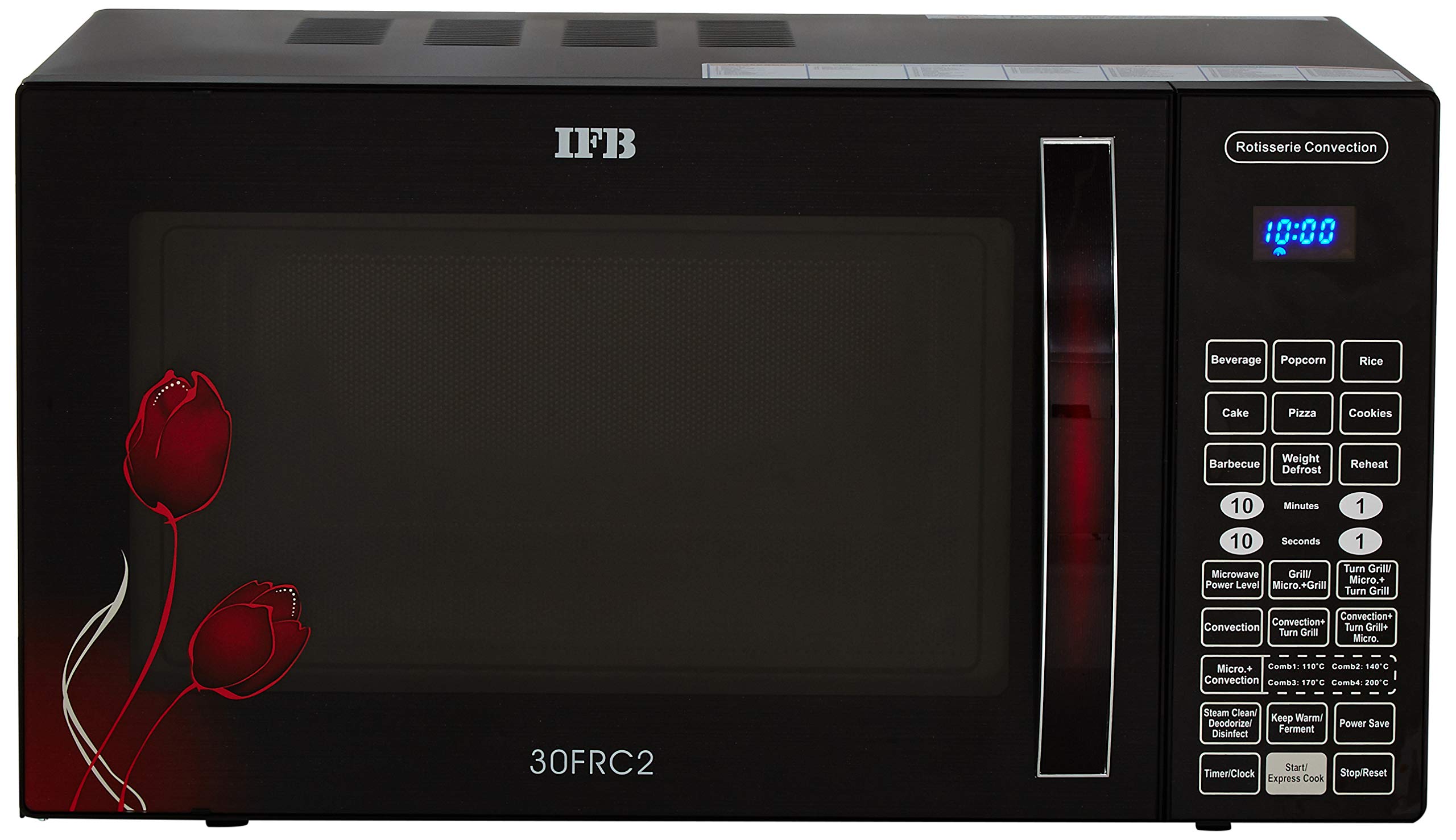 IFB 30 L Convection Microwave Oven (30FRC2, Floral Pattern) (Black), STANDARD - Image 4